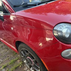 Fiat 500 Red 2013 For Parts 