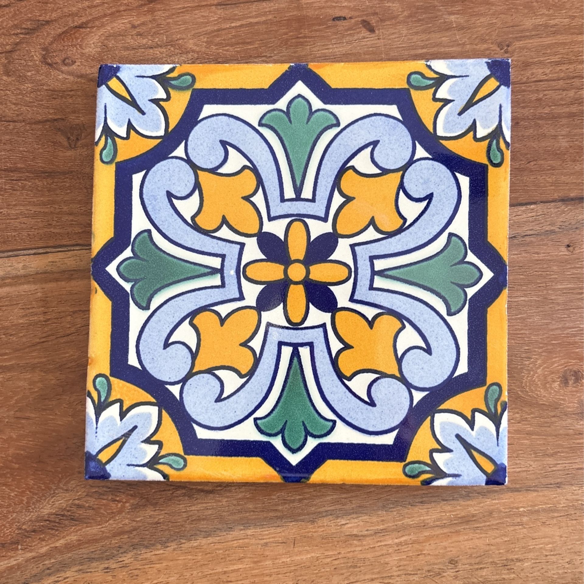 handmade mexican talavera tile