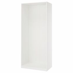 PAX Wall-mounted storage frame, white, 39 3/8x22 7/8x92 7/8 "
