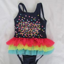 New Girls 12 Months Birthday Girl Swimsuit 
