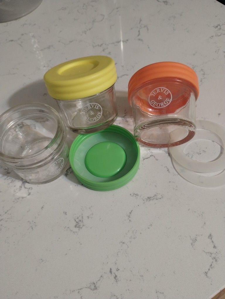 Jervis & George Glass Baby Food Containers