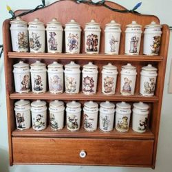 Danbury Mint Hummel Collection Spice Jar Set

