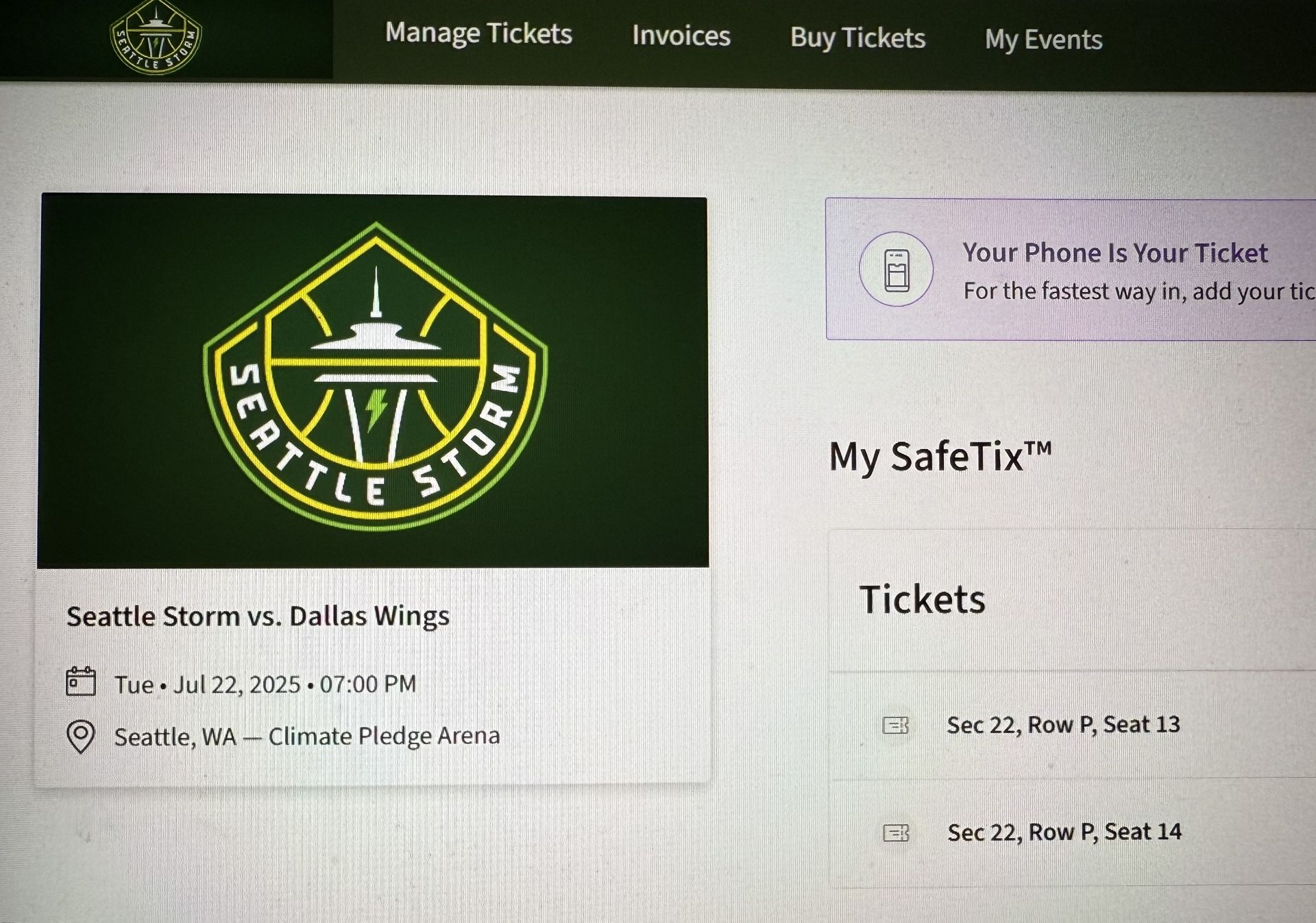 Paige Bueckers! Seattle Storm Vs Dallas Wings
