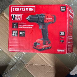CRAFTSMAN V20 20-volt Max 1/2-in Keyless Cordless Drill ( 1 -Batteries Included, and Charge