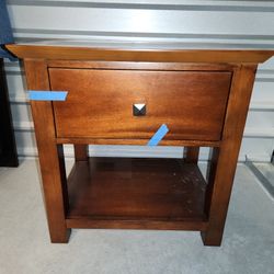 California King Bed, Night Stand Carmine Collection