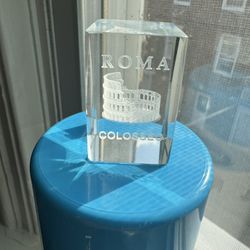 3D LASER CRYSTAL (ROMA COLOSSEO)