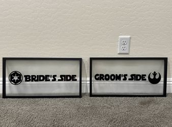 Star Wars Wedding Signs Set