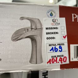 Pfister  Brea Single Hole Bathroom Faucet in Brushed Nickel 