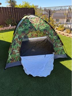 3-4 Person Camping Dome Tent Camouflage