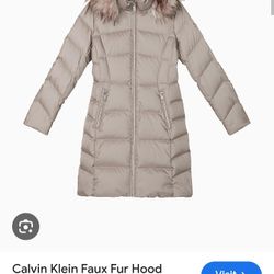 Maroon Calvin Klein Winter Coat 