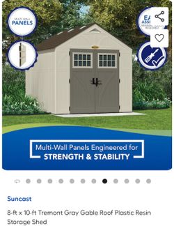 New 10x8 storage shed in box