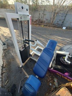 RARE Flex Fitness Shoulder Press W/ Multi Grip Handles And Incline Press