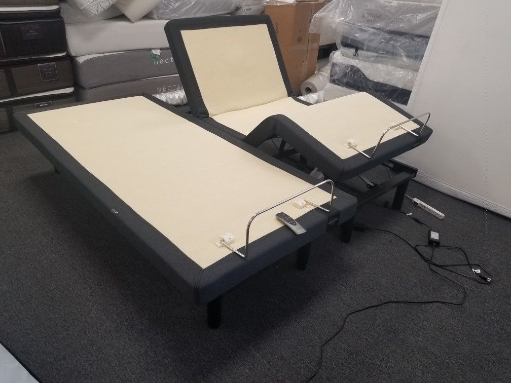 Split California king tempur-pedic tempurpedic ergo 2.0 adjustable bed bases, free delivery and set up