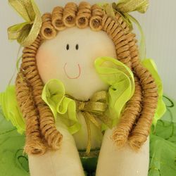Green ballerina doll