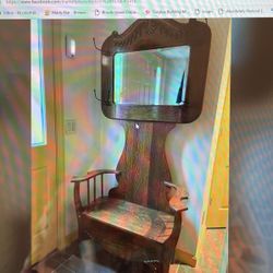 Vintage Oak tree Stand 