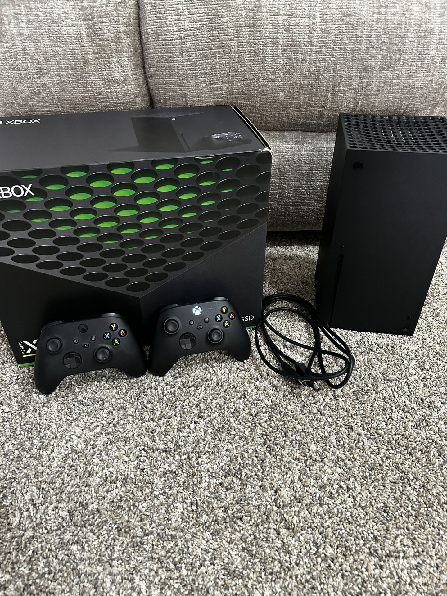 Xbox Series X With 2 Controllers