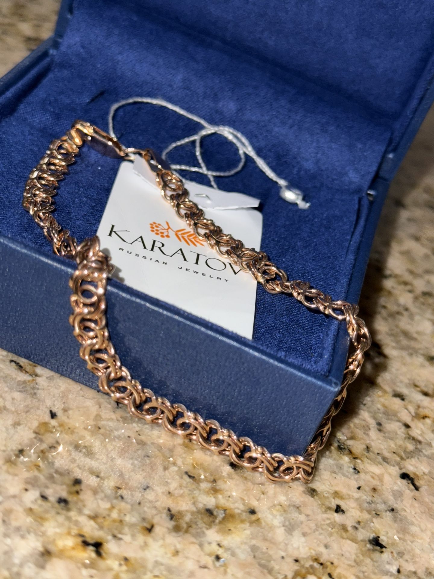 NEW NEVER WORN Russian Gold Bracelet