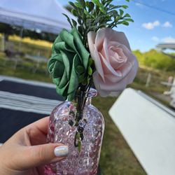 22 Pink Bud Vase Centerpieces