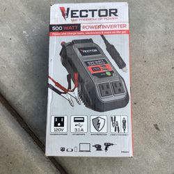 VECTOR 500 Watt Power Inverter, Dual Power Inverter, Two USB Charging Ports