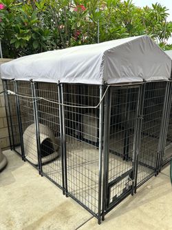 4’ x 8’ dog kennel and igloo dog house for sale