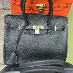 LEATHER TOGO HANDBAGS 25CM 30CM