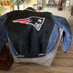 Vintage Suede Patriots Men’s Large Jacket