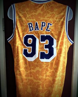 Los Angeles Lakers #93 A Bathing Ape NBA Basketball Jersey -M.L.2X for Sale  in Los Angeles, CA - OfferUp