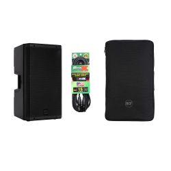 RCF ART-945A Speaker Package Including Padded Cover and Microphone Cable