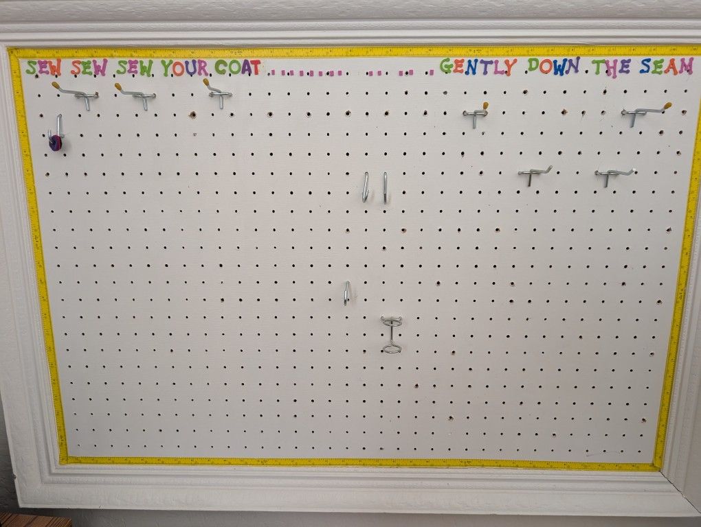 Framed Peg Board