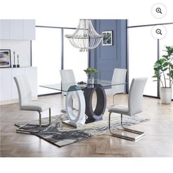 Glass Table With Six Chairs