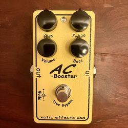 Xotic AC Booster Preamp Overdrive Boost Guitar Pedal