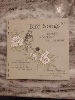 1964 national geographic insert,bird songs,RARE clear records