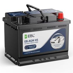 Platinum AGM Battery BCI Group 47R-12V 60Ah 100Min RC, 660A CCA - Auto Starting Power