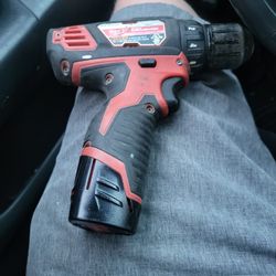 12v Milwaukee  Drill Driver With Battery 