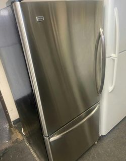 Maytag Stainless Steel Bottom Freezer Fridge