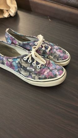 custom Vans - floral