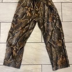 Field & Stream Pants Elastic Waist Real Tree Camo Hunting Outdoor Cargo Men's XL