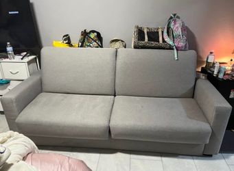 Grey pull out couch