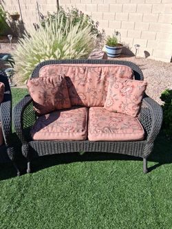 Wicker Patio Loveseat