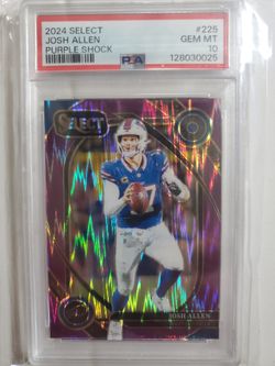 2024 Panini Select - Premier Level Josh Allen #122 Purple Shock Prizm /360🔥🔥