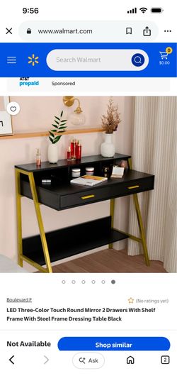 Black and Gold Desk