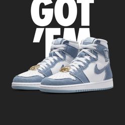Jordan 1 Denim  Size 8W/6.5y Available lmk