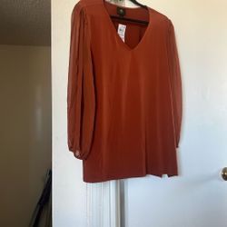 Rust Color Tunic ,New with tags