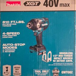 Makita 40v Impact Wrench 1/2 Tool Only 