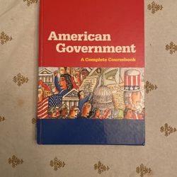 Back To School American Government Text Book