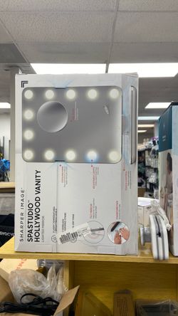 Vanity Lighted Mirror Sharper Image SpaStudio Hollywood Vanity Mirror