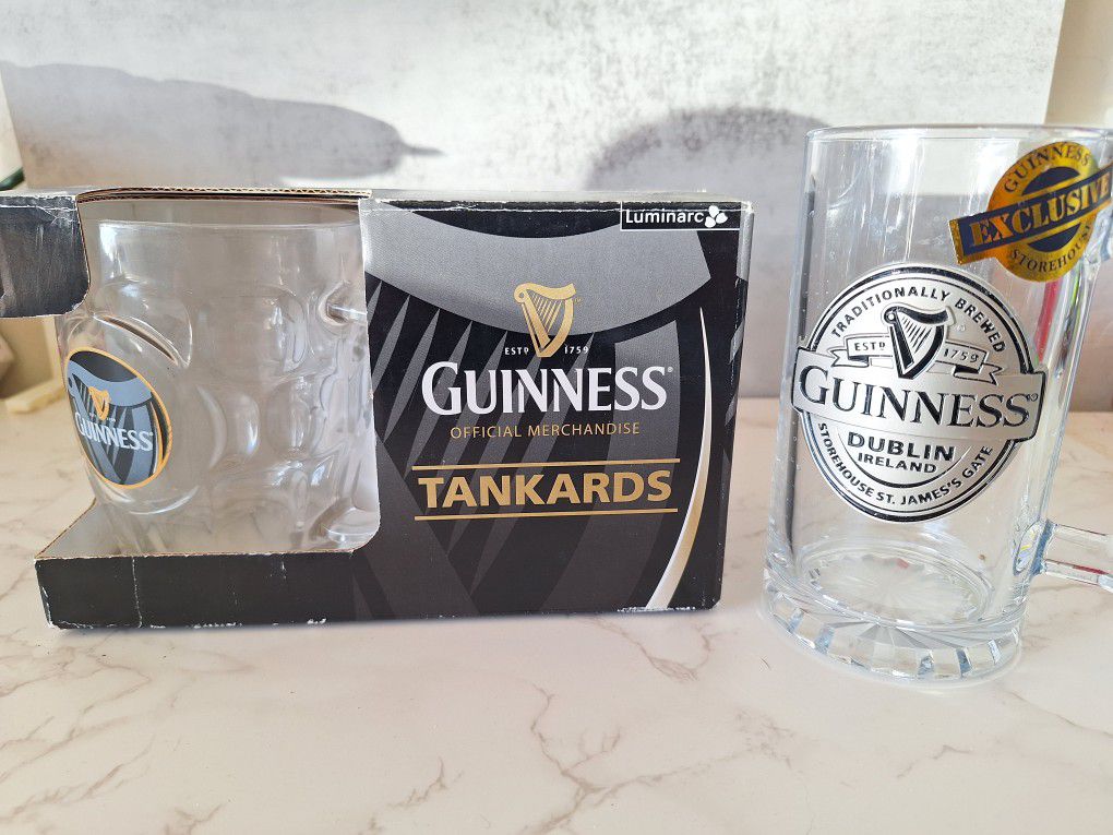 Guinness Tankards/Steins - 12 oz