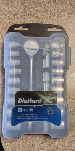 DieHard 3/8 in. Drive Socket Set: SAE & Metric Coverage, 21 Piece