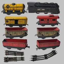 Vintage Marx 1940 Commodore Vanderbilt NY Central O Gauge Train Set 19 pc Tested