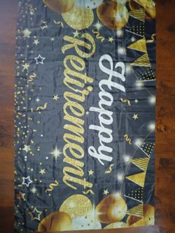 Retirement Cloth Banner
